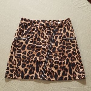 🐆 Leopard Print Zipper Skirt 🐆